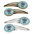 Carolines Treasures Carolines Treasures BB1169HCS4 Checkerboard Blue Weimaraner Barrettes Hair Clips; Set of 4 BB1169HCS4